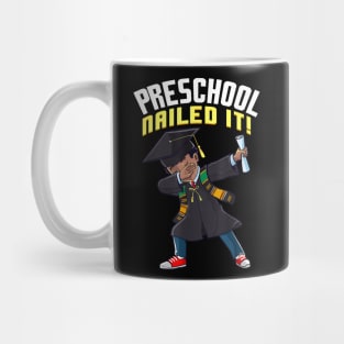 Graduation 2024 Preschool Nailed It Dabbing Black Boy Kids Mug